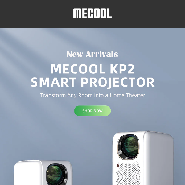 New Arrivals! Create Your Home Theater with the MECOOL KP2 Projector