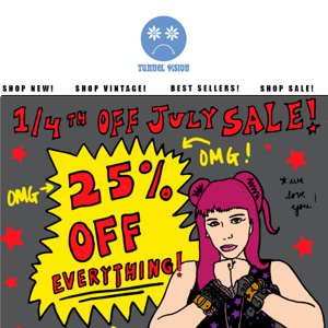 LAST CHANCE FOR 25% OFF YOUR ENTIRE ORDER!