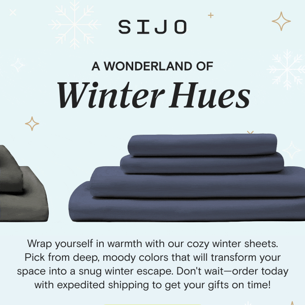 Winter Sheets to Warm Your Dreams