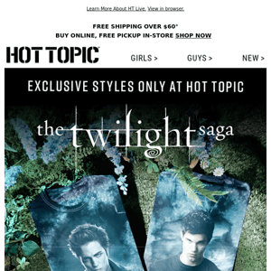 Team Edward or Team Jacob? NEW Twilight merch for everyone.