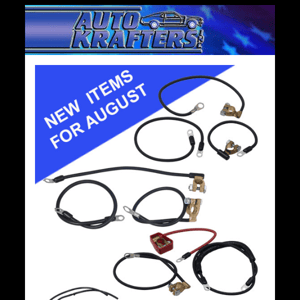 Check Out Some New Parts for August!