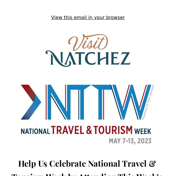 It's National Travel & Tourism Week!