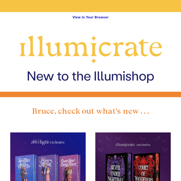 What's dropped in the Illumishop recently?