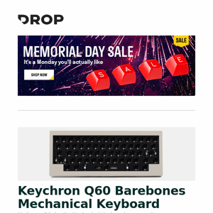 Keychron Q60 Barebones Mechanical Keyboard, OE Audio OFC Headphone Cable, Drop + MiTo GMK Trader Custom Keycap Set and more...