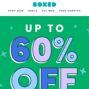BREAKING NEWS: UP TO 60% OFF!