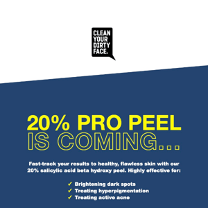20% Pro Peel is coming... 🚀