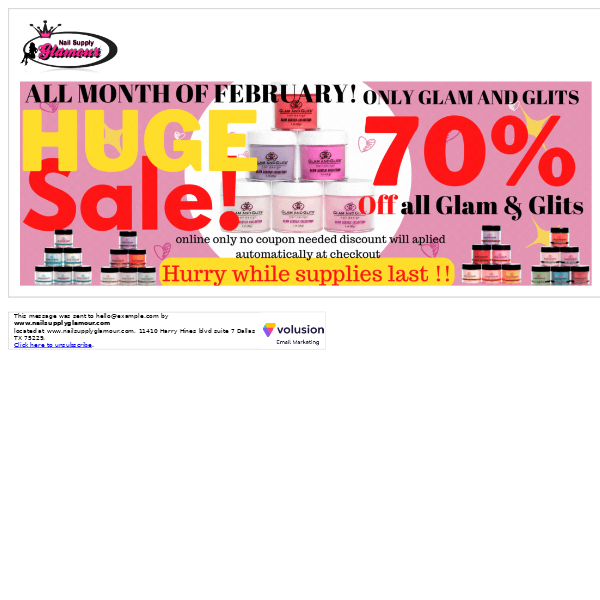 Huge Sale 70% OFF Glam and glits !!