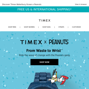 Timex x Peanuts: From Waste To Wrist™