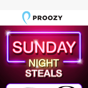 🟣 Don't miss our Sunday Night Steals 🟣