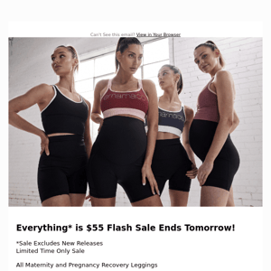 Flash Sale Ends Tomorrow: Maternity + Pregnancy Recovery + Shapwewear + Activewear