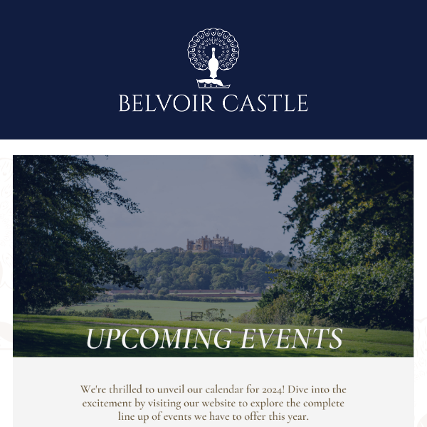 Upcoming Events at Belvoir Castle