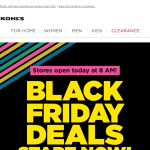 🚨Shop Black Friday Deals NOW + $15 Kohl's Cash + 15% off!🚨