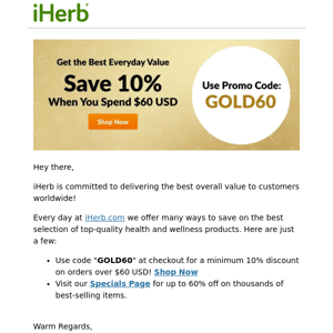 Discover Unbeatable Everyday Savings at iHerb