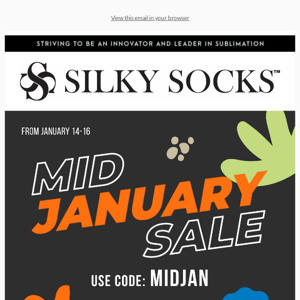 Last day of our Mid-January Sale! 😄