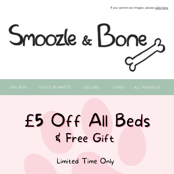 £5 OFF ALL BEDS 🐾💗