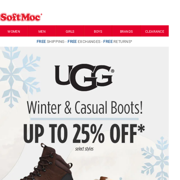 UGG - Winter & Casual Boots! Up to 25% Off* select styles - Soft Moc