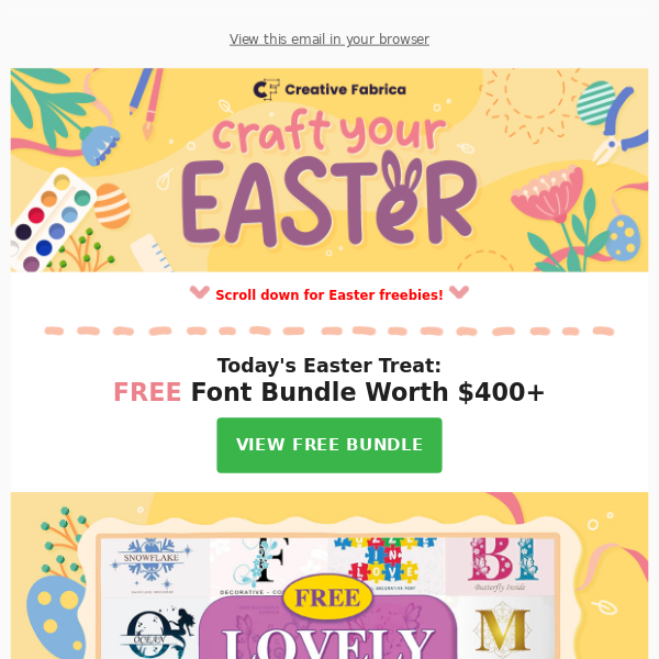 🐰 FREE Lovely Fonts for Your Easter Crafts!