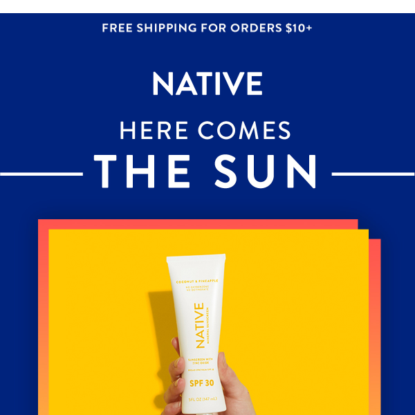 Sweet escapes call for Native sunscreen 🏖️