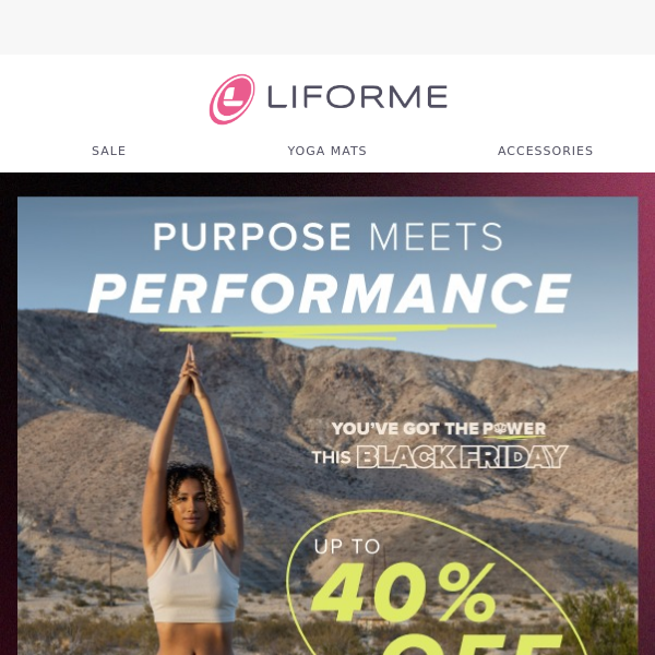 Black Friday Sale! Up to 40% off Planet-friendly Yoga Mats - Liforme