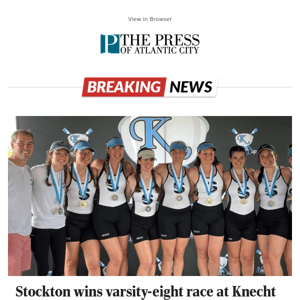 Stockton wins varsity-eight race at Knecht Cup on Cooper River