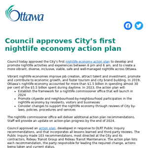 Council approves City’s first nightlife economy action plan