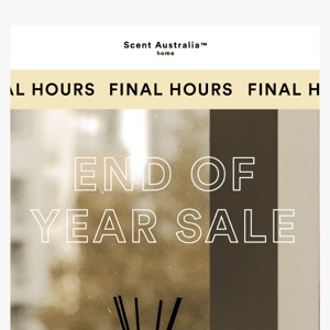 Final chance to grab your most wished for fragrances in the End of Year 30% off Sale