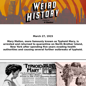 The True Story Of Typhoid Mary Is Sadder Than You Think