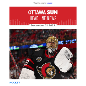 GARRIOCH: Ottawa Senators goaltender Joonas Korpisalo ready to return to one of his old haunts