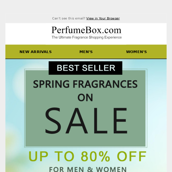 Spring Fragrances from Top Brands!