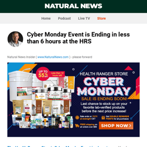 Cyber Monday Event is Ending in less than 6 hours at the HRS