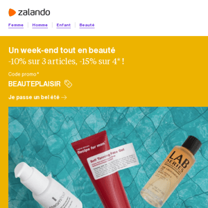 BEAUTÉ 💆‍♂️ -10% sur 3 articles, -15% sur 4 !