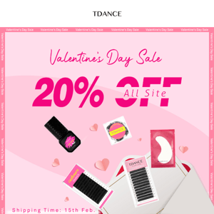 Valentine's Day All Site Sale: 20% OFF 🌹😗😍