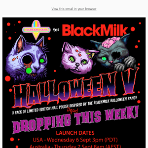 🖤HALLOWEEN V LAUNCH DATES & TIMES🎃