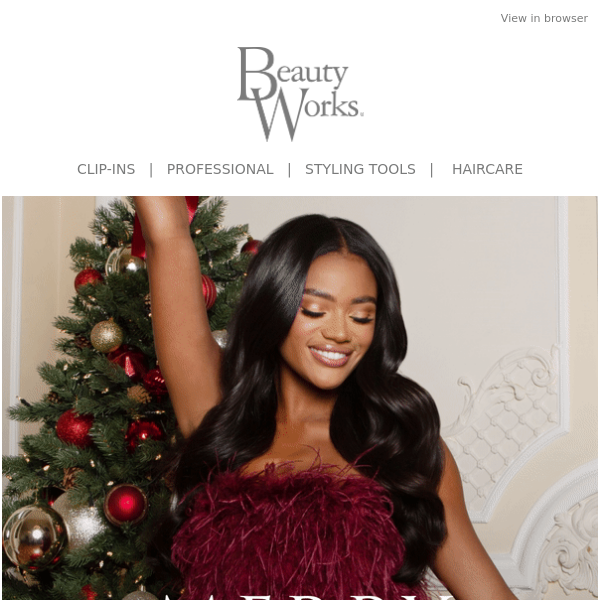 Merry Christmas from Beauty Works 🎄
