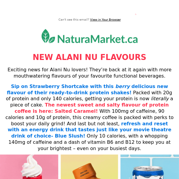 🆕 Alani Nu Protein Shakes & Energy Drinks 🆕 Delicious Maple3 Water