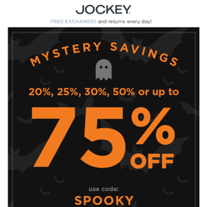 👻 Spooky Deal! Up to 75% OFF!