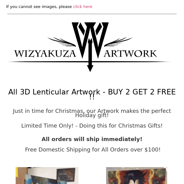 All 3D Artwork - BUY 2 GET 2 FREE! - Christmas Sale! || Wizyakuza.com