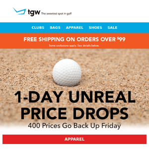 1-Day Unreal Price Drops! 400 Prices Go Back Up Friday