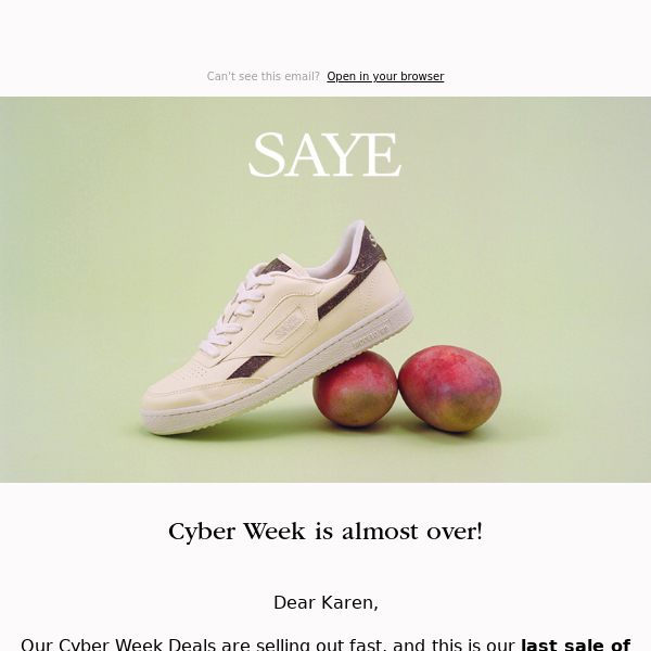 Cyber Week is almost over!