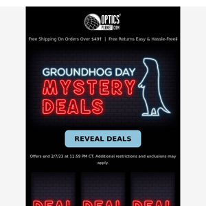 Groundhog Day Mystery Deals