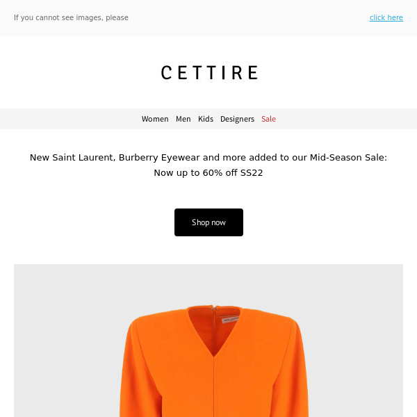 Mid-Season Sale: Saint Laurent, Burberry Eyewear and more - Cettire
