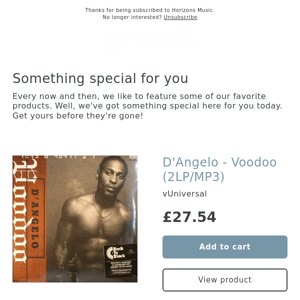 BACK IN! D'Angelo - Voodoo (2LP/MP3)