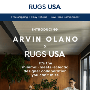 Arvin Olano x Rugs USA is here ✨