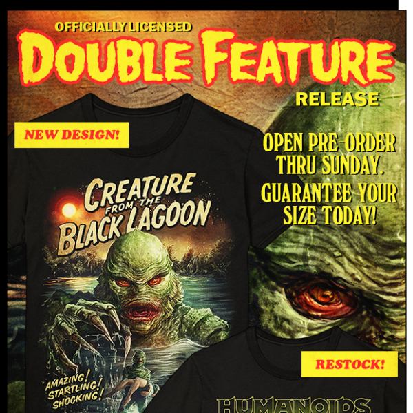NEW! Creature from the Black Lagoon Shirt