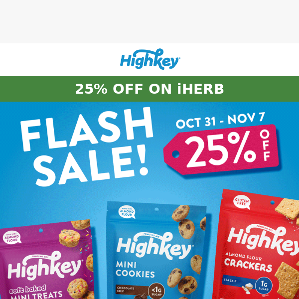 HighKey 25% Off on iHerb!