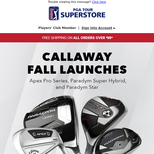 Shop The Latest Offerings From Callaway Now!