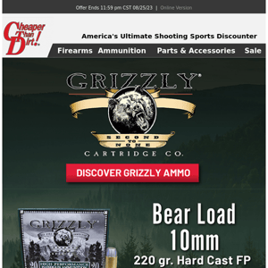 Introducing Grizzly Ammo!
