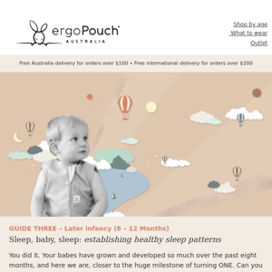 Early Years Sleep Guide THREE is here – 8–12 months 😴