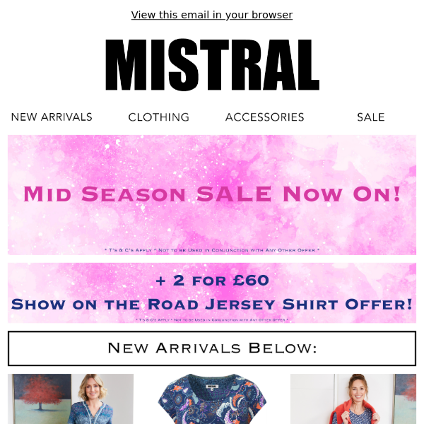 Mid Season Sale Now On! ⭐