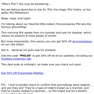 Get 50% off today thanks to Phil 🐿️